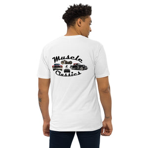 MUSCLE & CLASSICS Men’s white premium heavyweight tee