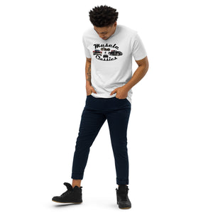 MUSCLE & CLASSICS Men’s white premium heavyweight tee